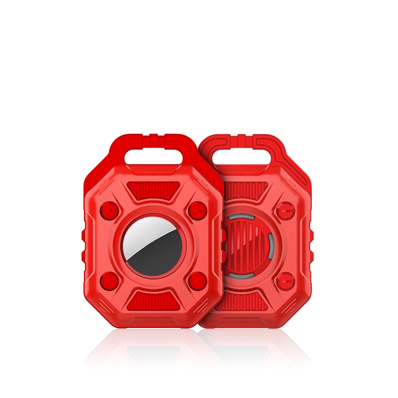 King Kong Series TPU+PC Protective Cover Case For AirTag 2nd Gen / AirTag 1st Gen(Red) - Shopkiz.com