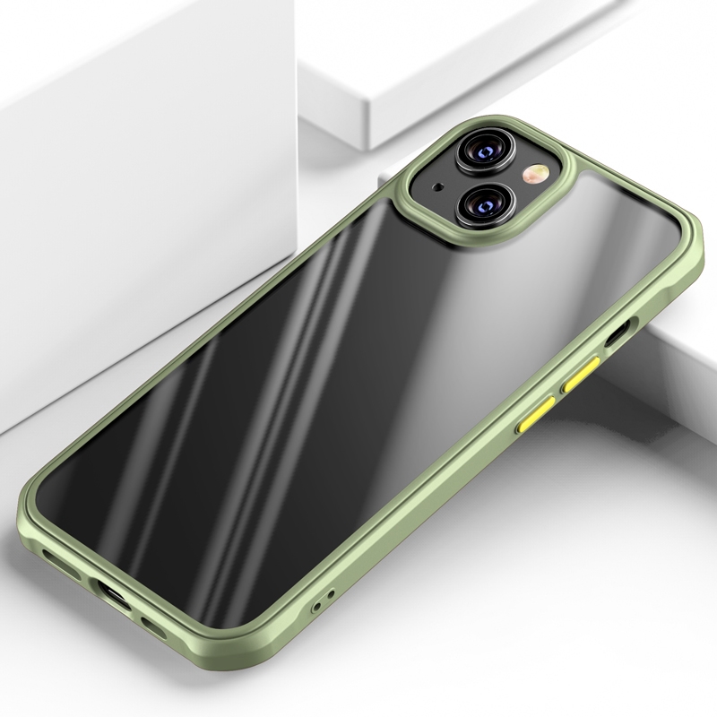 For iPhone 13 mini Dawn Series Airbag Shockproof TPU+PC Case (Green) - Shopkiz.com