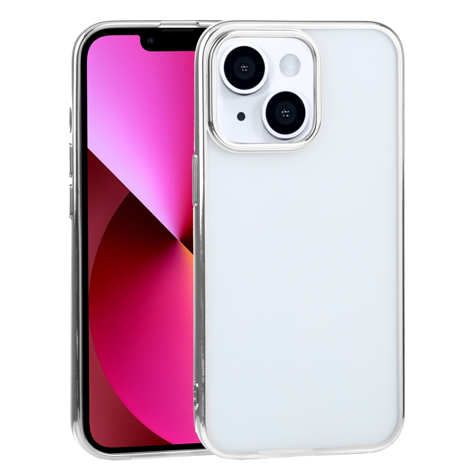 For iPhone 13 Ultra-thin Electroplating TPU Protective Case(Silver) - Shopkiz.com