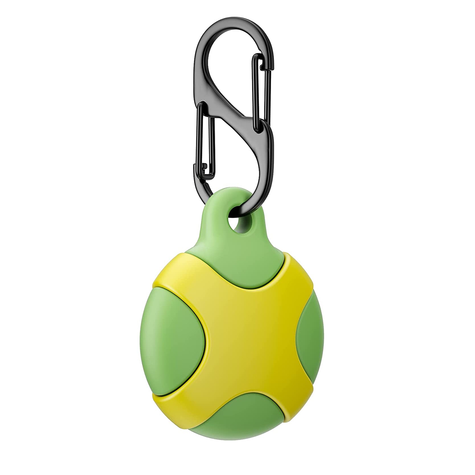 Waterproof Sealing Strip Anti-Scratch Shockproof Rugged Silicone Case For AirTag 2nd Gen / AirTag 1st Gen(Green Yellow) - Shopkiz.com