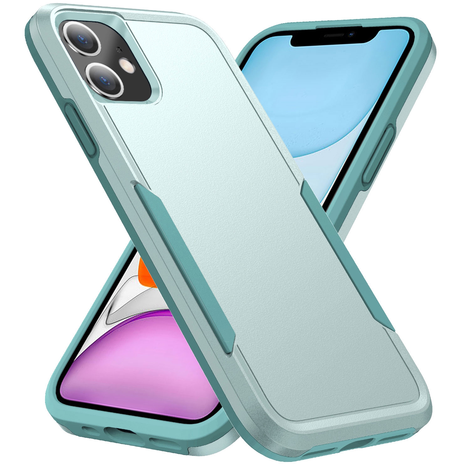 For iPhone 11 Pioneer Armor Heavy Duty Shockproof Phone Case (Green) - Shopkiz.com