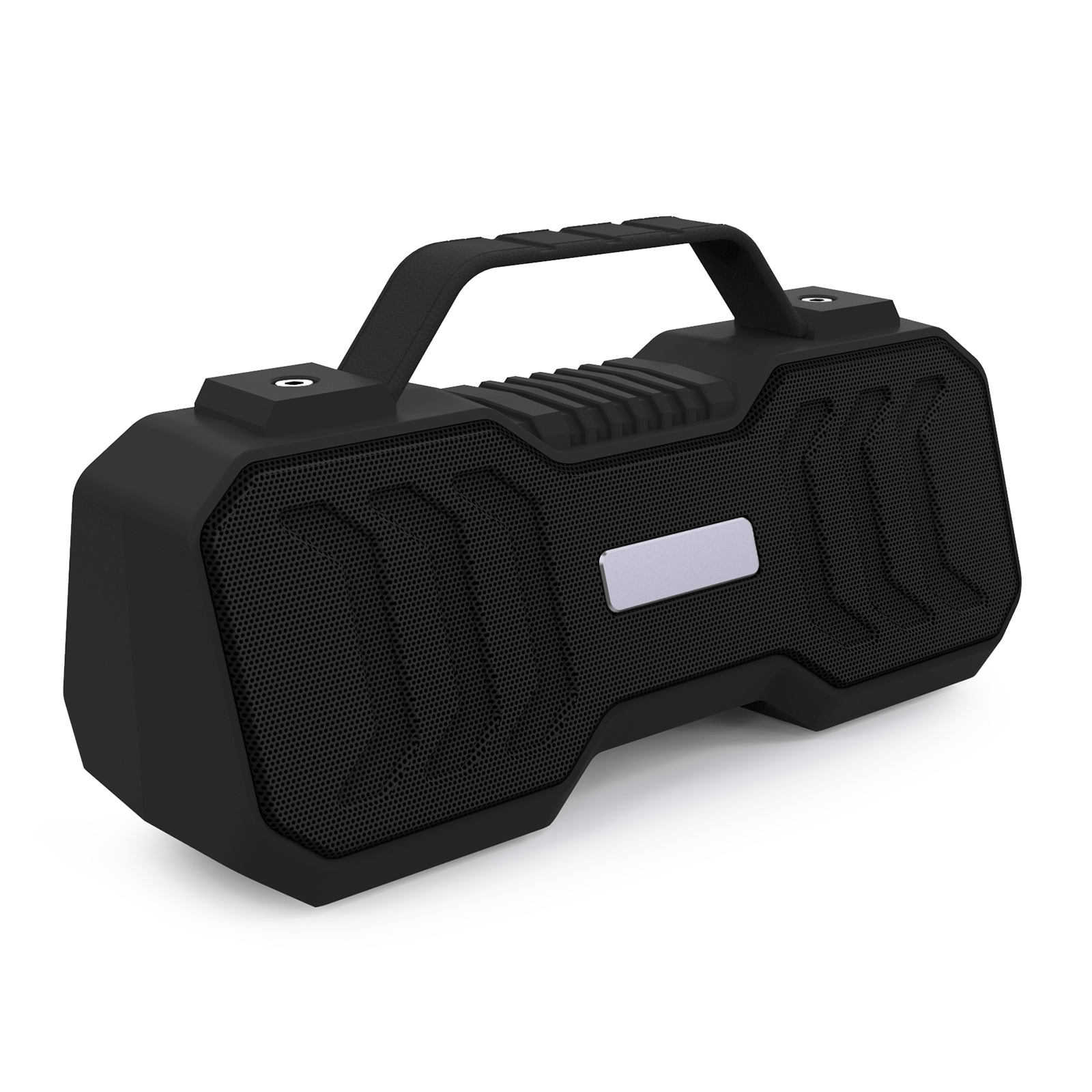 New Rixing NR-4500M Bluetooth 5.0 Portable Outdoor Karaoke Wireless Bluetooth Speaker with Microphone(Black) - Shopkiz.com