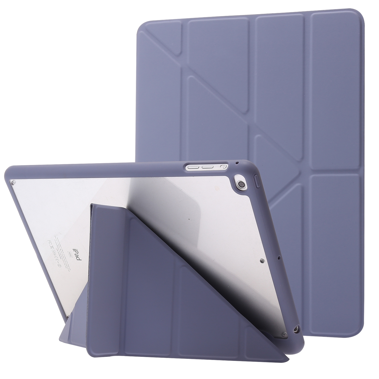 Deformation Acrylic Smart Leather Tablet Case For iPad 9.7 2017 / 2018 / Air / Air 2 / Pro 9.7(Lavender Grey) - Shopkiz.com