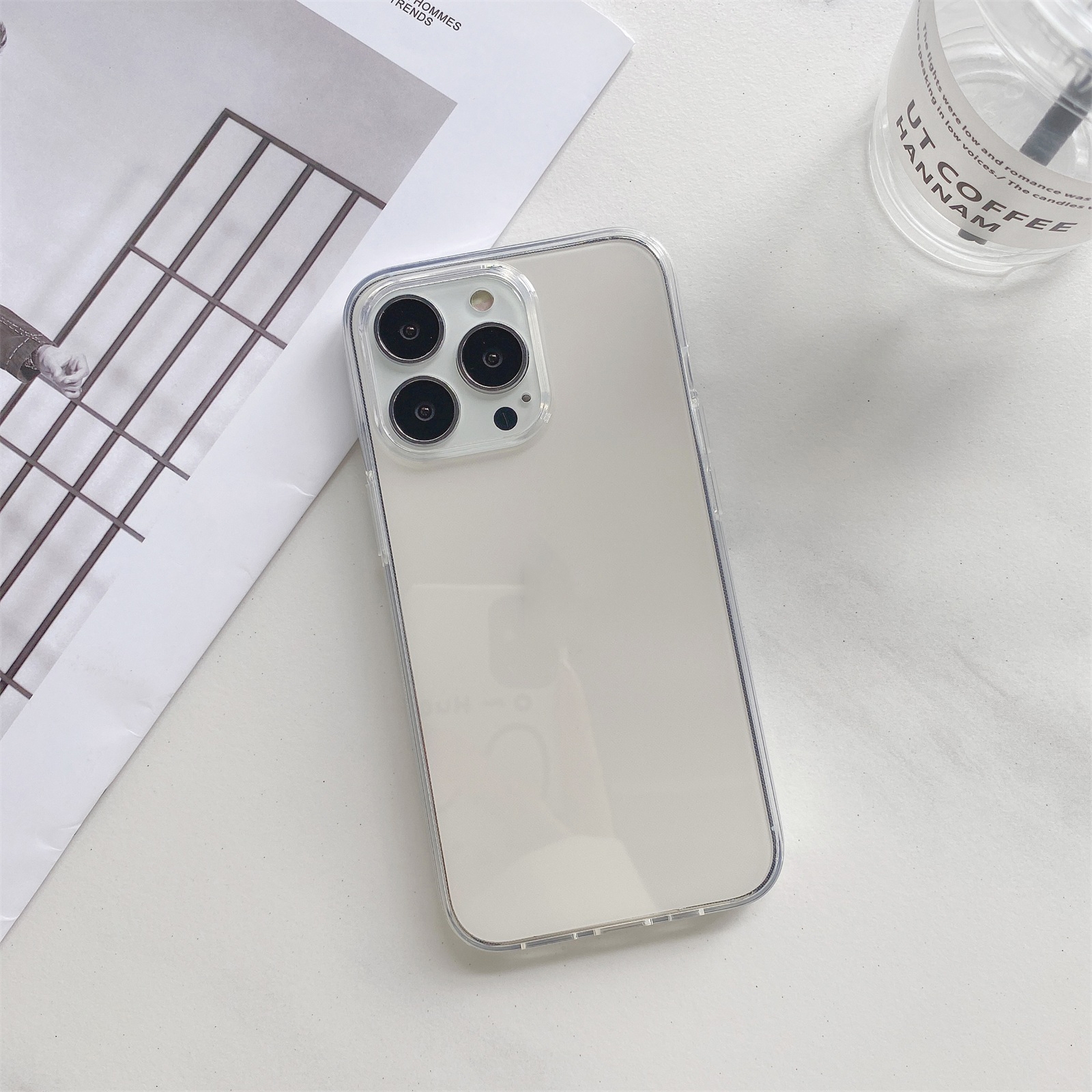 For iPhone 13 Transparency TPU Shockproof Protective Case(Transparent) - Shopkiz.com