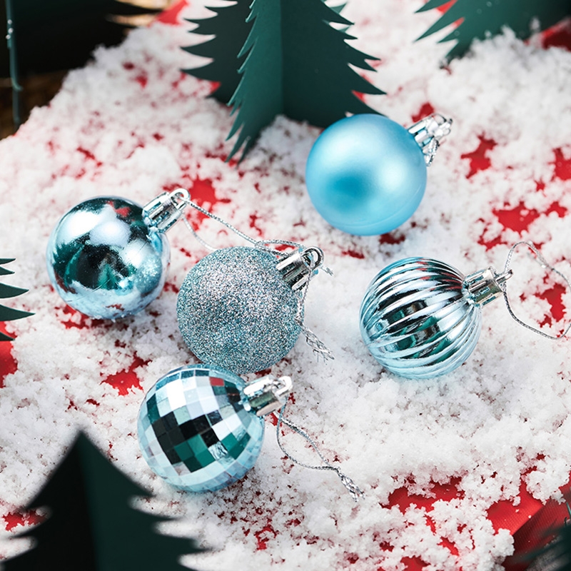 5 PCS Christmas Theme Shooting Props Christmas Balls Ornaments Jewelry Background Photography Photo Props(Blue) - Shopkiz.com