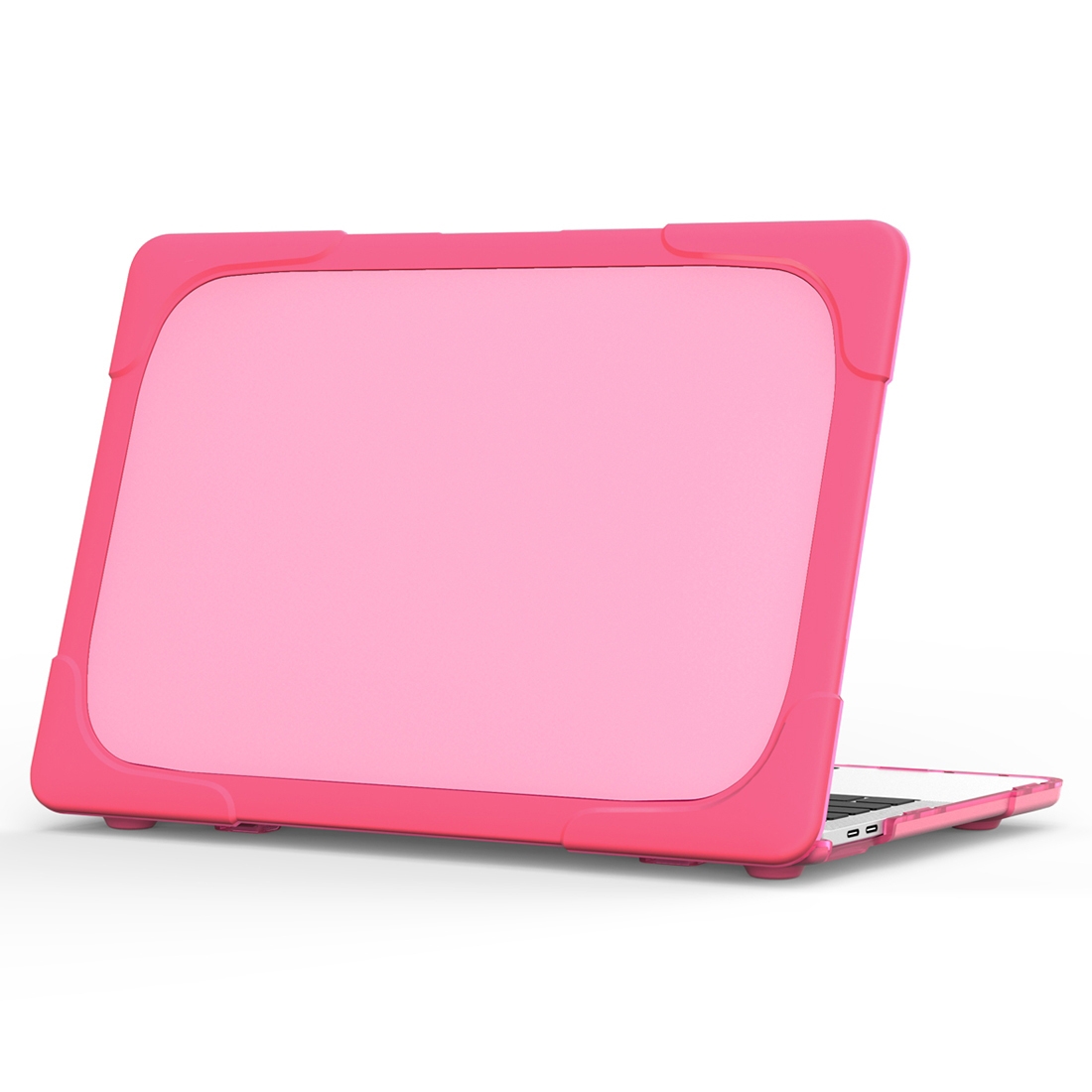 For MacBook Pro 13.3 inch with Touch Bar (A2159 / A1989) TPU + PC Two Color Laptop Protective Case(Rose Red) - Shopkiz.com