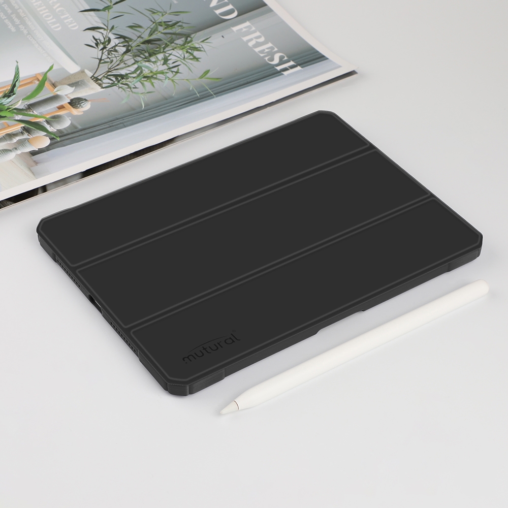 For iPad mini 6 / mini 2024 Mutural Pinyue Series Horizontal Flip Tablet Case with Holder & Pen Slot & Sleep / Wake-up Function(Black) - Shopkiz.com