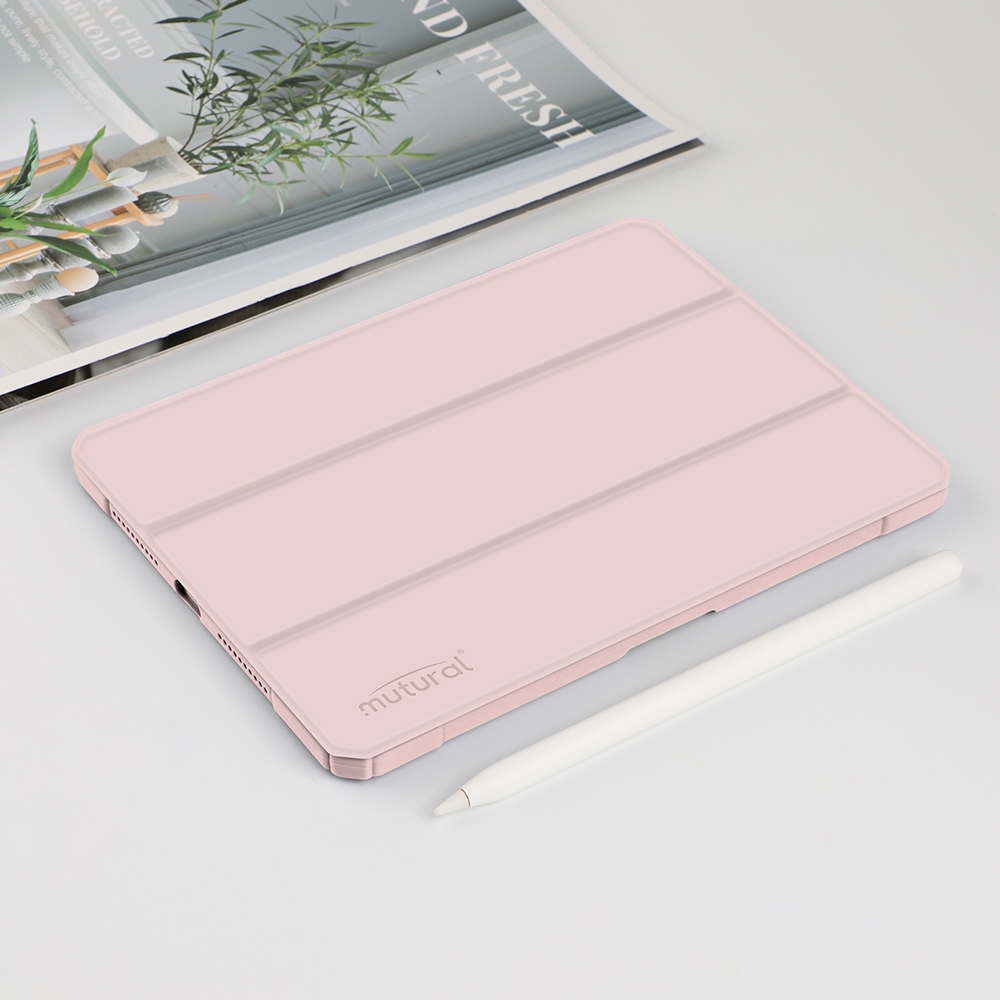 For iPad mini 6 / mini 2024 Mutural Pinyue Series Horizontal Flip Tablet Case with Holder & Pen Slot & Sleep / Wake-up Function(Pink) - Shopkiz.com