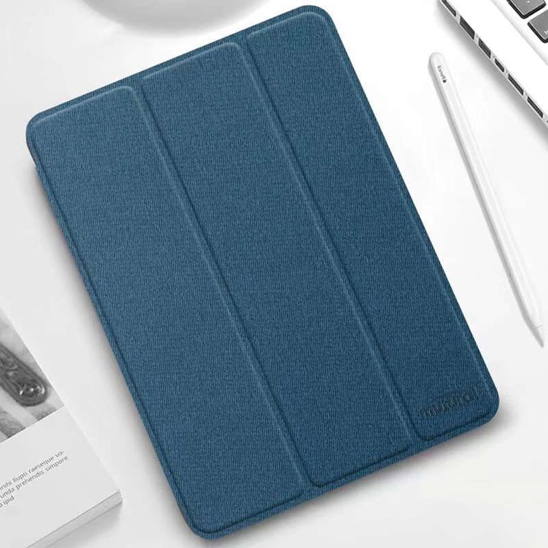 For iPad mini 6 / mini 2024 Mutural YASHI Series Cloth Pattern Texture Horizontal Flip Tablet Case(Blue) - Shopkiz.com