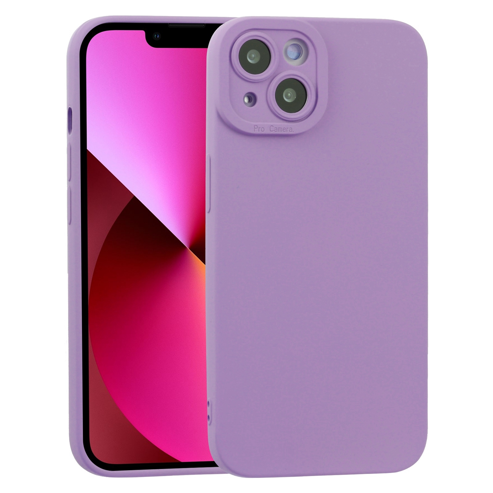 For iPhone 13 TPU Oil-sprayed Soft Phone Case(Purple) - Shopkiz.com