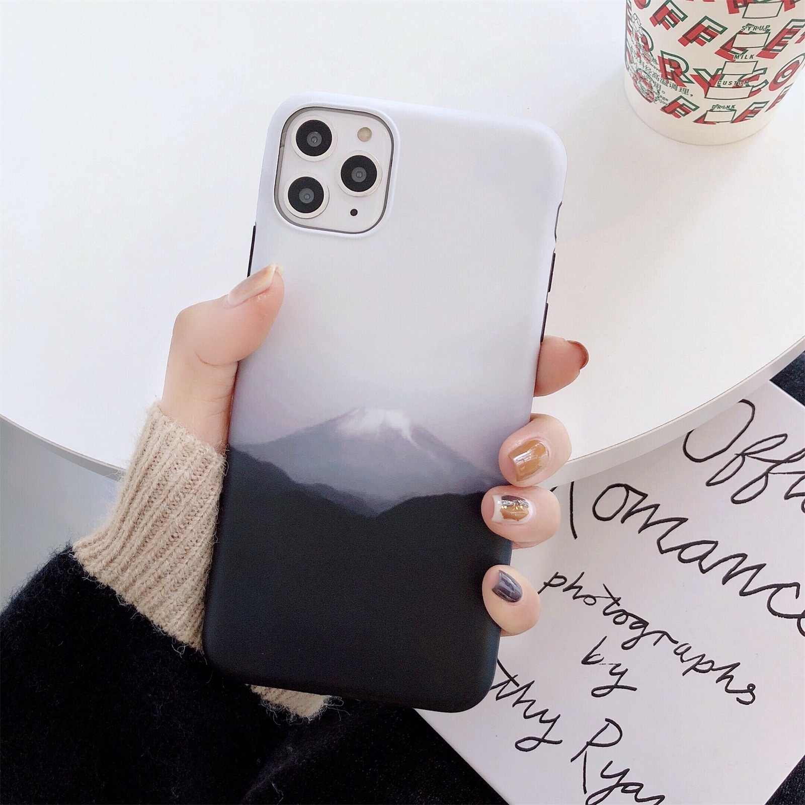 For iPhone 13 Natural Landscape Pattern IMD Workmanship TPU Phone Case(Mountain) - Shopkiz.com