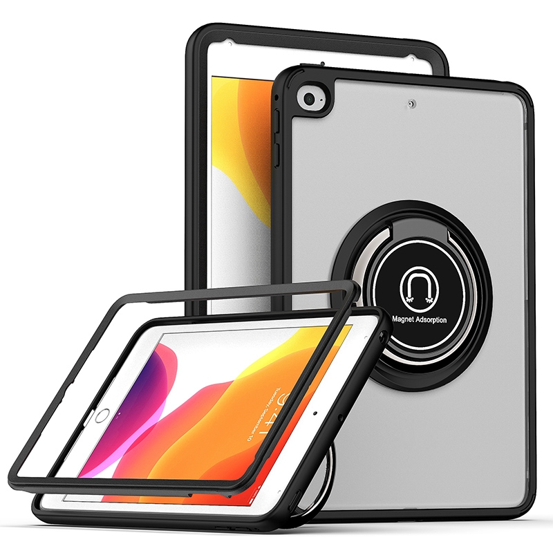 Shadow PC Tablet Case with Ring Holde For iPad mini 5 / 4(Black) - Shopkiz.com