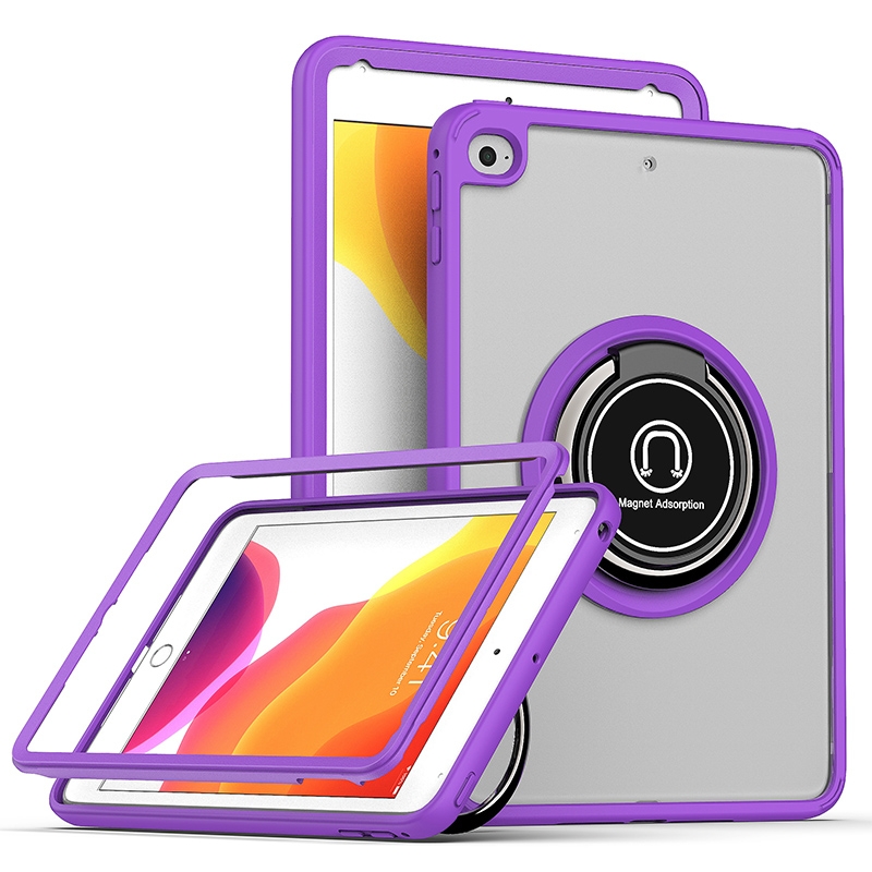 Shadow PC Tablet Case with Ring Holde For iPad mini 5 / 4(Purple) - Shopkiz.com