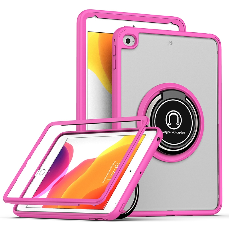 Shadow PC Tablet Case with Ring Holde For iPad mini 5 / 4(Rose Red) - Shopkiz.com