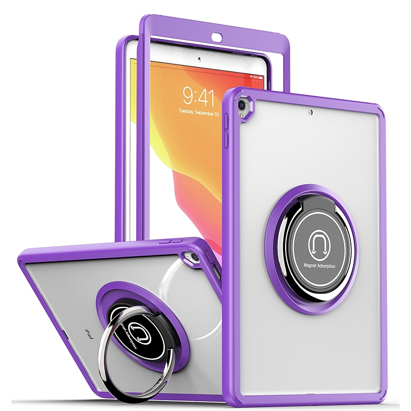 Shadow PC Tablet Case with Ring Holde For iPad 10.2 / 10.5 2019 / 2020(Purple) - Shopkiz.com