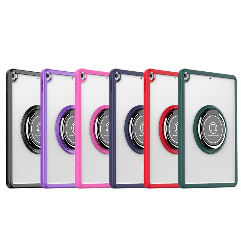 Shadow PC Tablet Case with Ring Holde For iPad 10.2 / 10.5 2019 / 2020(Dark Green) - Shopkiz.com