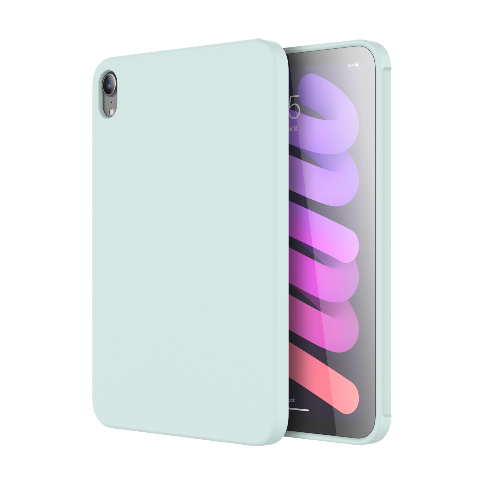 For iPad mini 2024 / mini 6 Mutural Silicone Microfiber Tablet Case(Sky Blue) - Shopkiz.com
