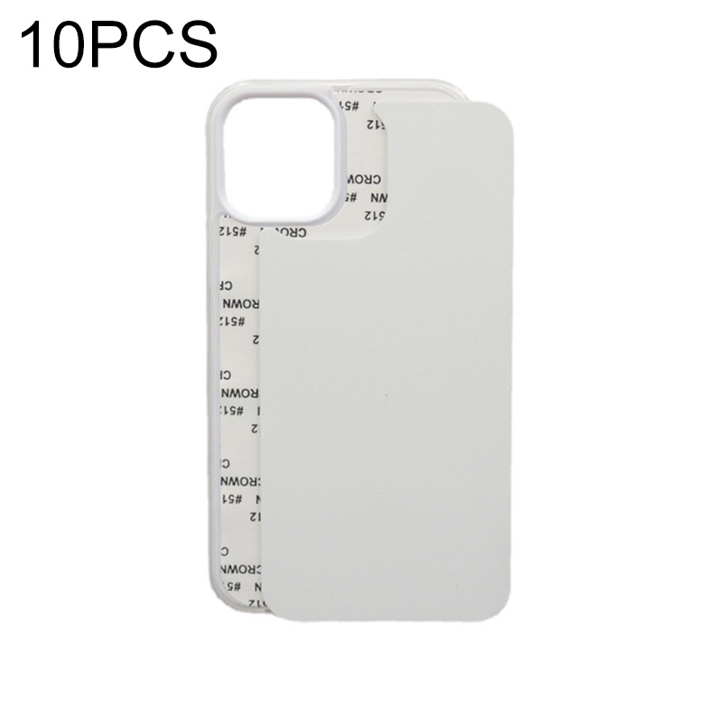 For iPhone 13 10 PCS 2D Blank Sublimation Phone Case(Transparent) - Shopkiz.com