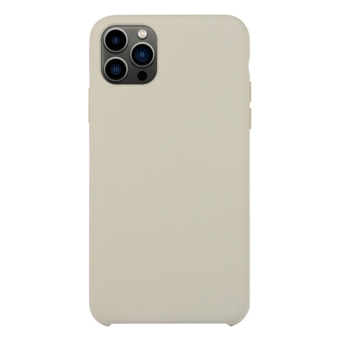For iPhone 13 Pro Max Solid Silicone Phone Case (Rock Ash) - Shopkiz.com