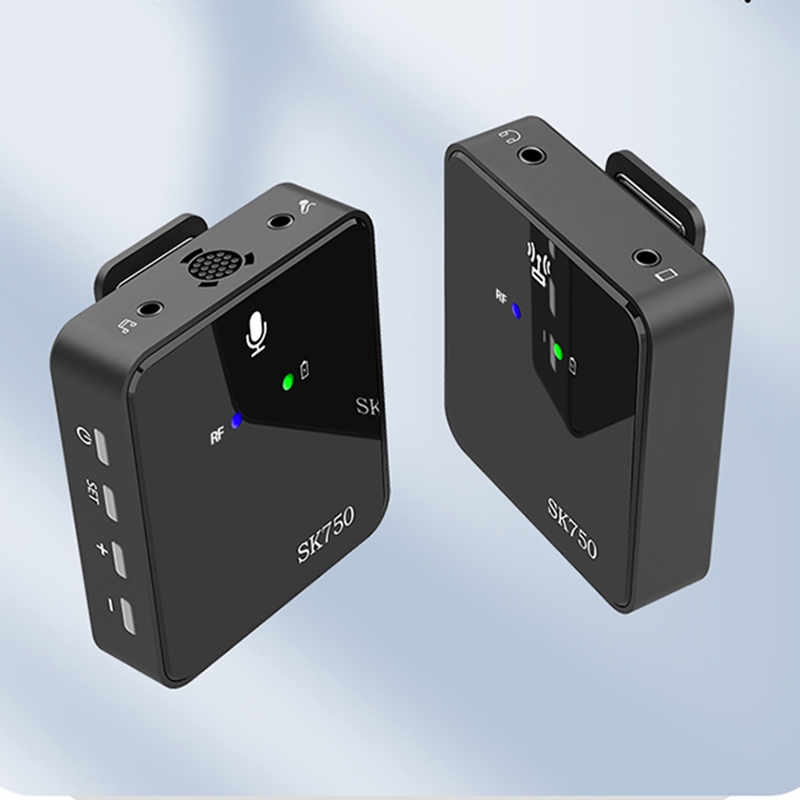 SK750 Type-C Charging One for One Wireless Lavalier Mini Microphone(Black) - Shopkiz.com