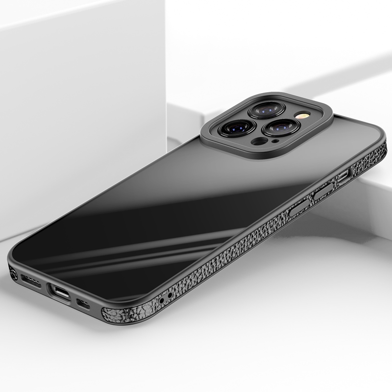 For iPhone 12 Pro Max PC + TPU Shockproof Case(Black) - Shopkiz.com
