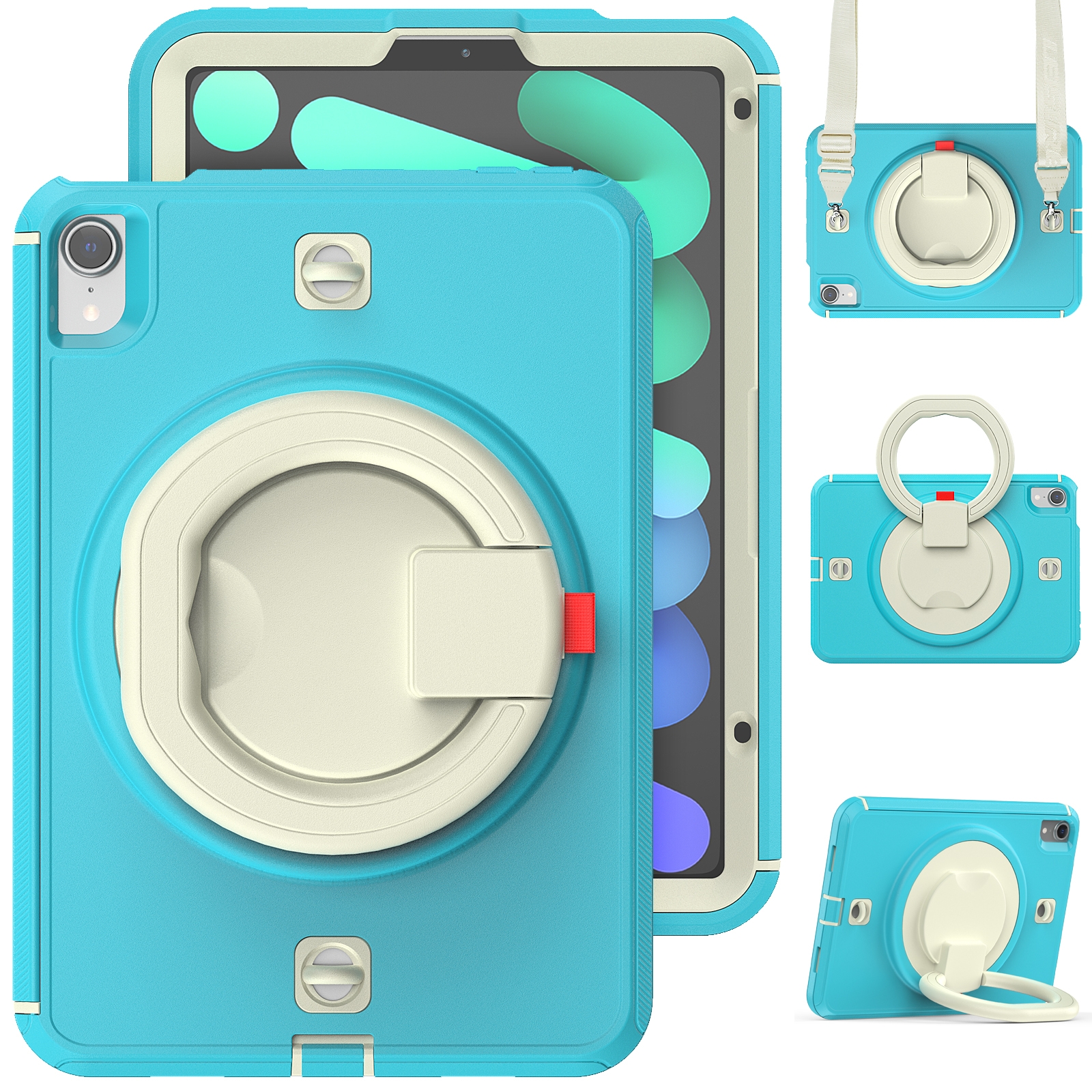 For iPad mini 6 / mini 2024 TPU Hybrid PC Tablet Case(Light Blue) - Shopkiz.com