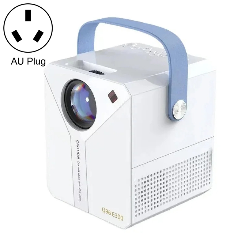 Q96 E300 Intelligent Portable HD 4K Projector, AU Plug, Specification:Basic Version(White) - Shopkiz.com