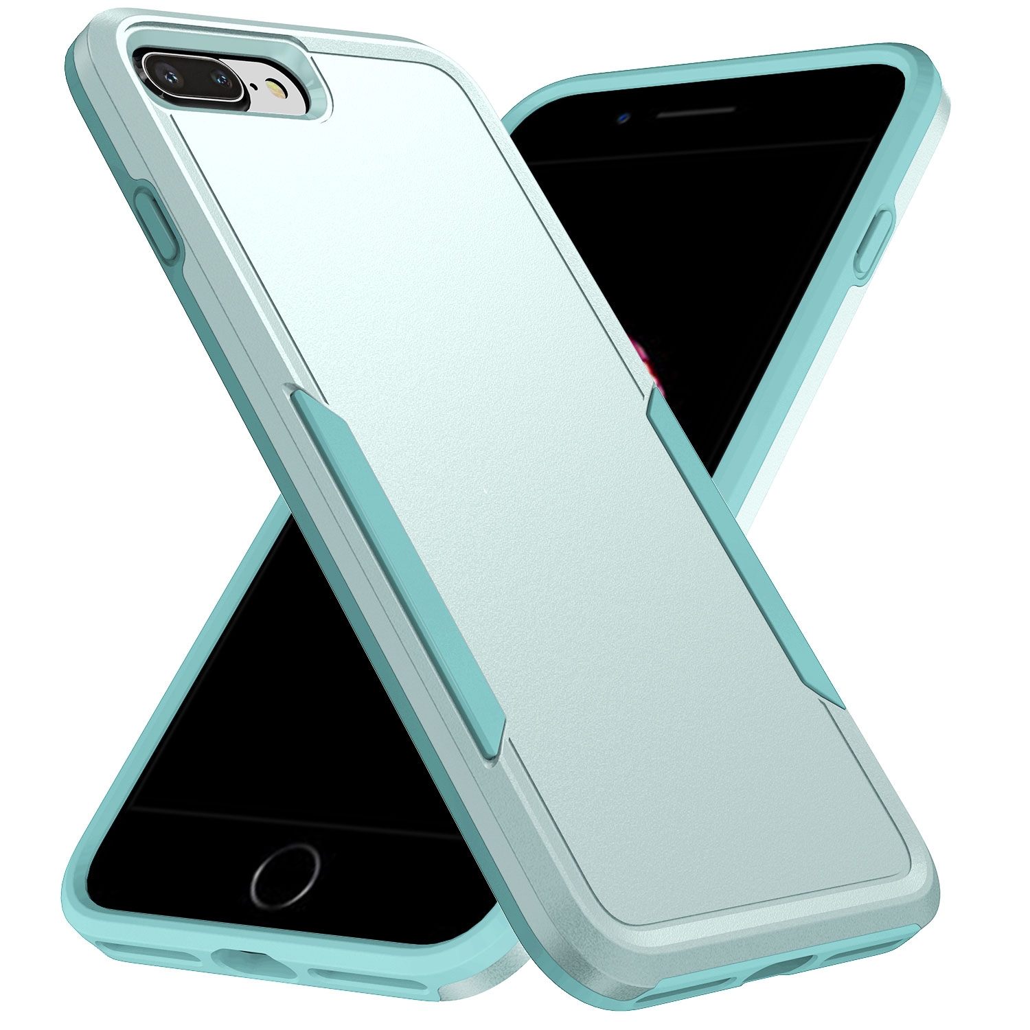 Pioneer Armor Heavy Duty PC + TPU Phone Case For iPhone 8 Plus / 7 Plus(Green) - Shopkiz.com