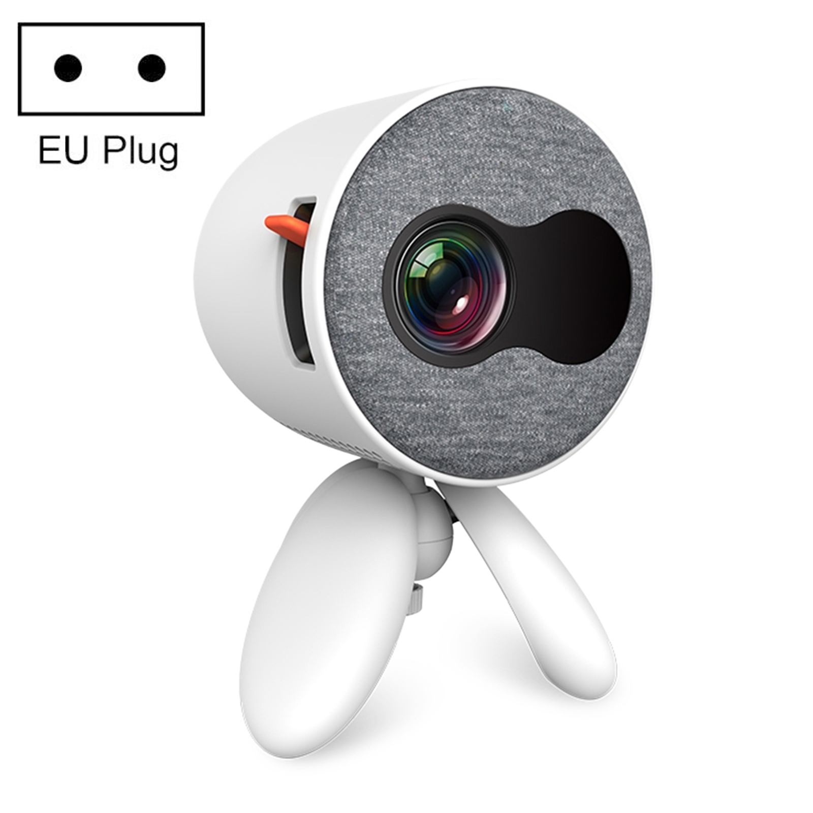 YG220 Basic Version Children Projector Mini LED Portable Home Speaker Projector, Plug Type:EU Plug(White) - Shopkiz.com