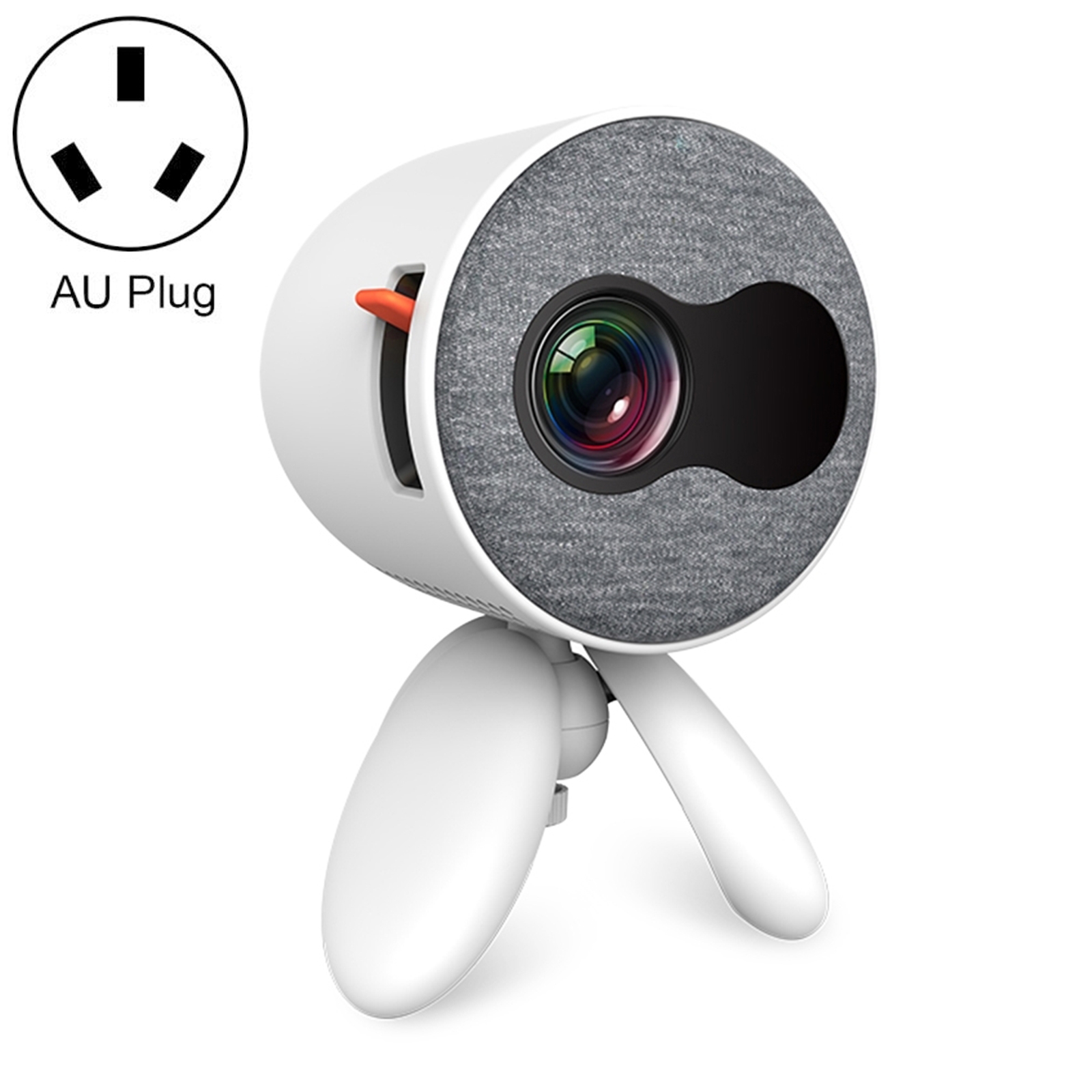 YG220 Basic Version Children Projector Mini LED Portable Home Speaker Projector, Plug Type:AU Plug(White) - Shopkiz.com