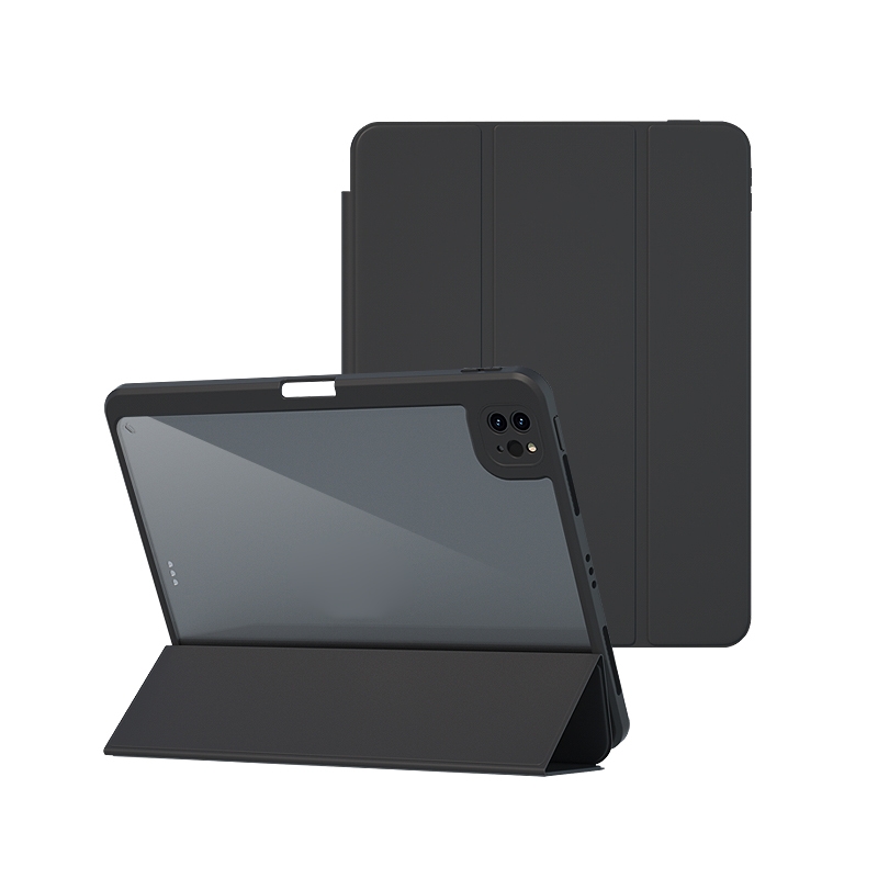 For iPad Pro 11 2020 Magnetic Split Leather Smart Tablet Case(Black) - Shopkiz.com