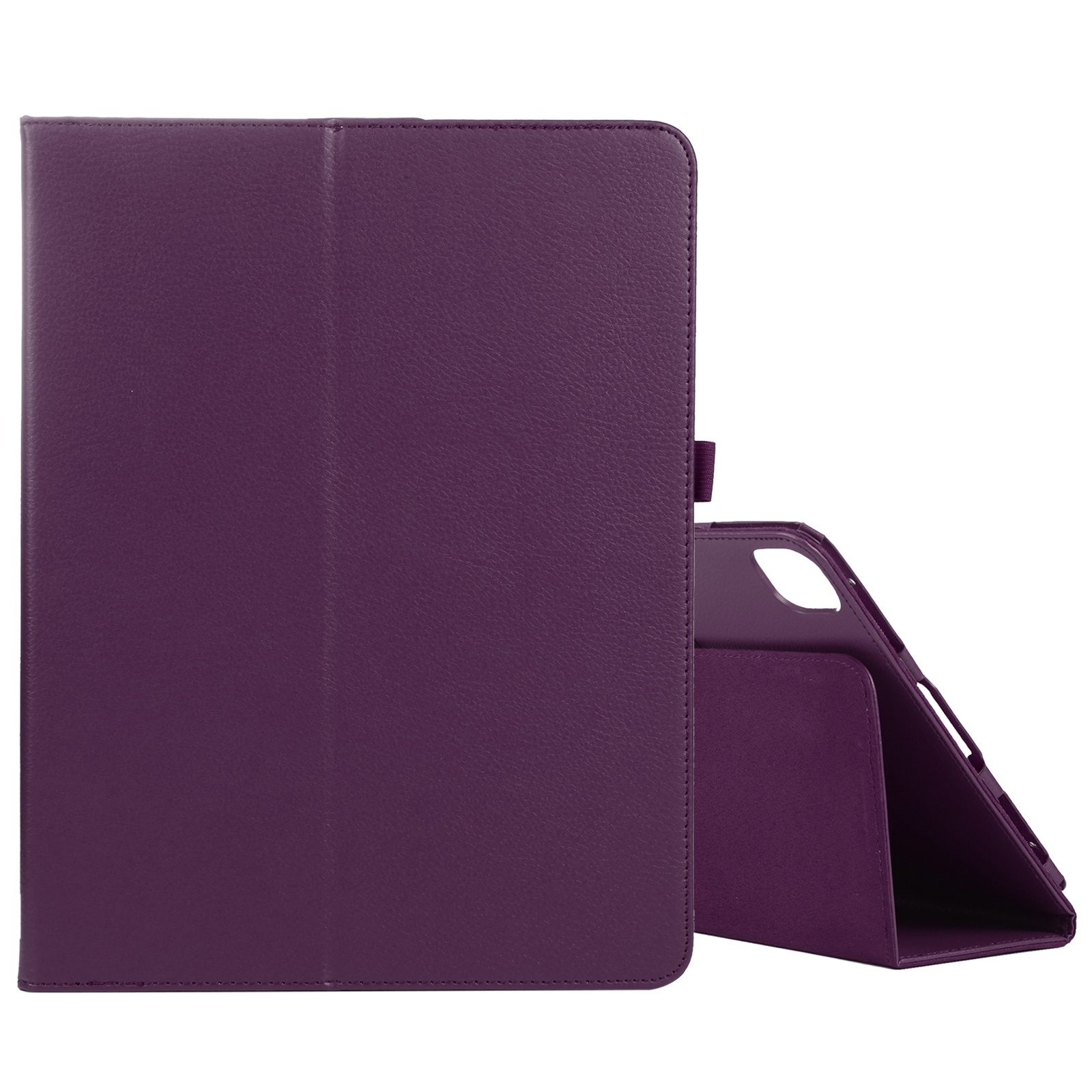 For iPad Pro 11 2022 / 2021 / 2020 / 2018 Litchi Texture Solid Color Leather Tablet Case(Purple) - Shopkiz.com