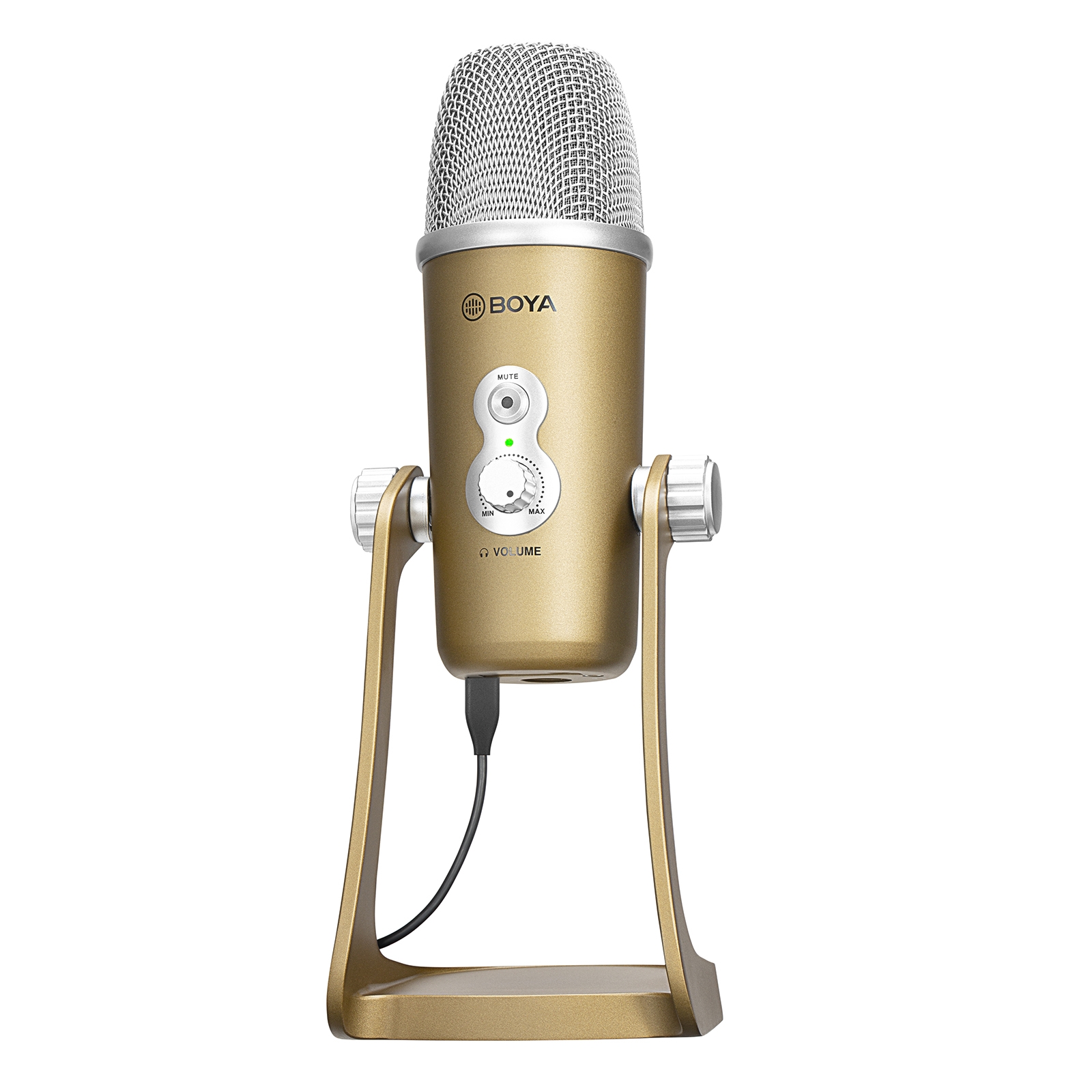 BOYA BY-PM700G USB Interface Condenser Microphone(Gold) - Shopkiz.com