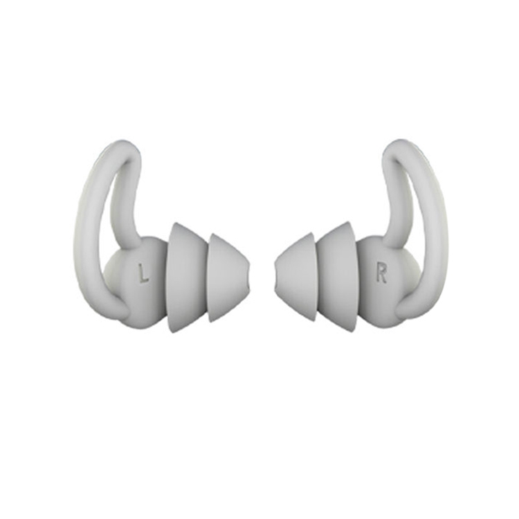 iMeBoBo A1 Shark Fin Version Nano Silicone Sleeping Noise Reduction Earplugs, Style:Two Layer(Grey) - Shopkiz.com