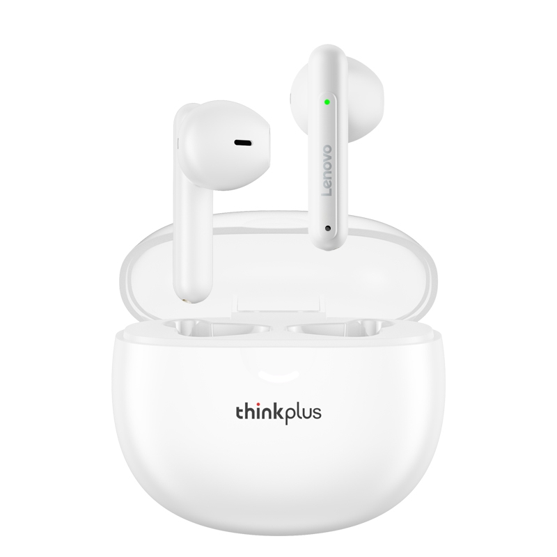 Lenovo LP1Pro Half In-Ear HD Call Wireless Bluetooth TWS Sports Earphone(White) - Shopkiz.com