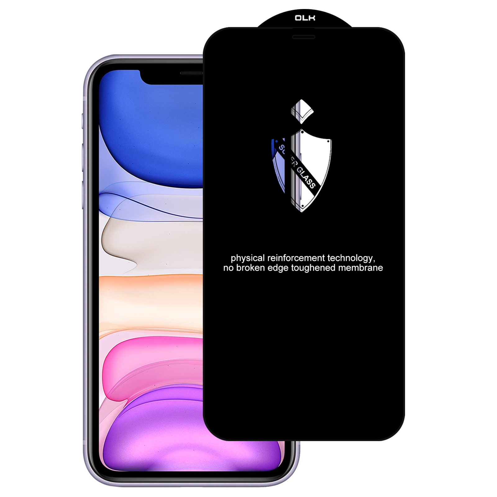 For iPhone 11 / XR Shield Arc Tempered Glass Film - Shopkiz.com
