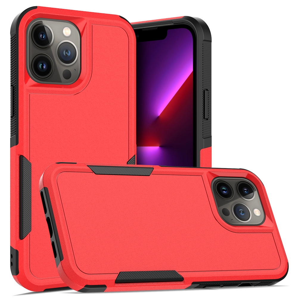 For iPhone 13 Pro Max PC + TPU Phone Case (Red) - Shopkiz.com
