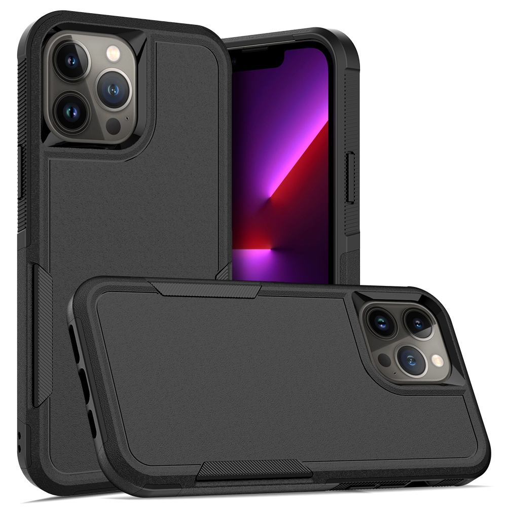 For iPhone 12 PC + TPU Phone Case(Black) - Shopkiz.com