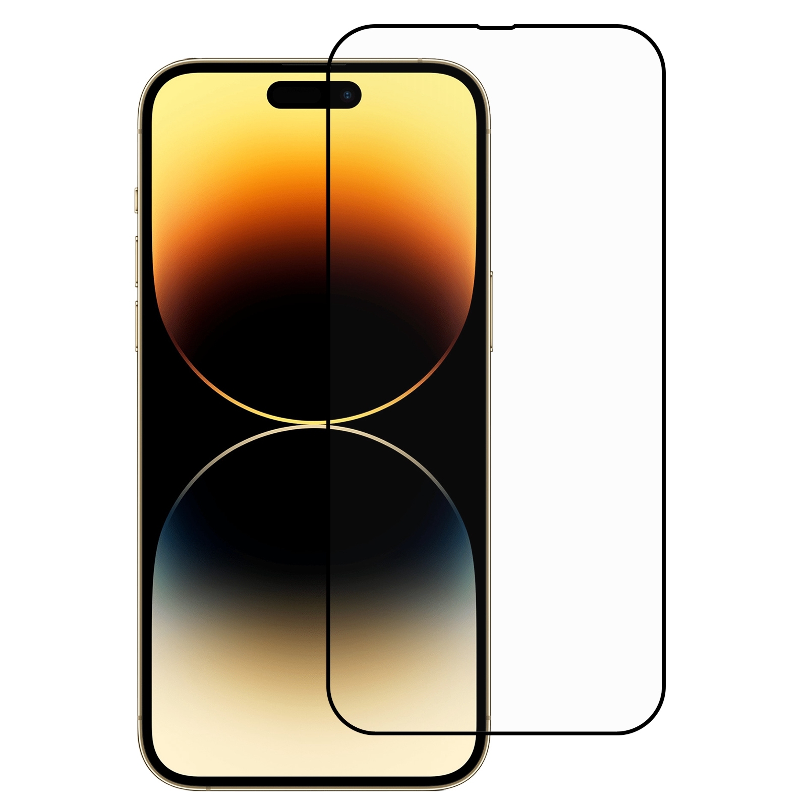 For iPhone 14 Pro Full Glue Screen Tempered Glass Film - Shopkiz.com