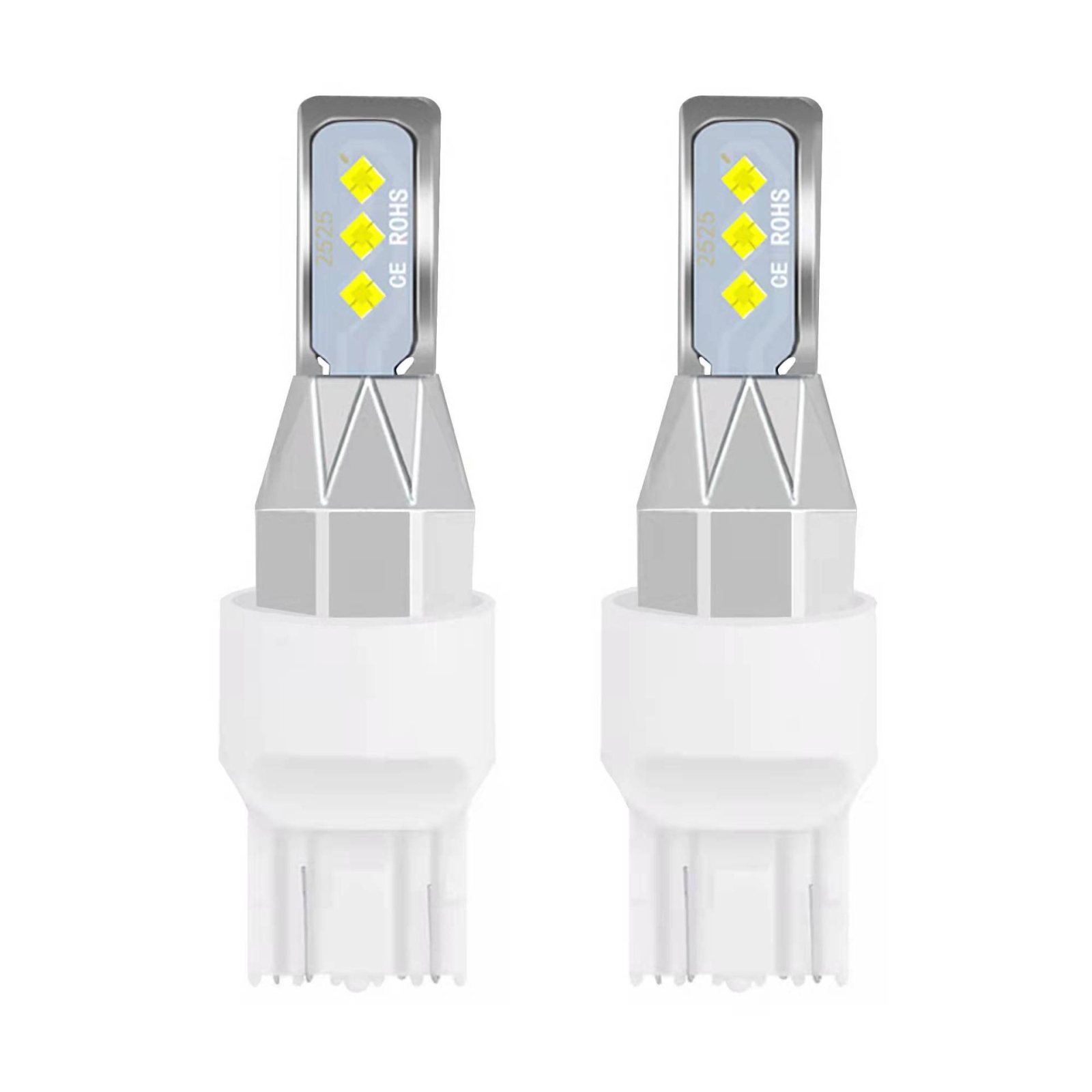 1 Pair 7440 DC 12V-24V 12W 1800LM Car LED Fog Light(Yellow Light) - Shopkiz.com