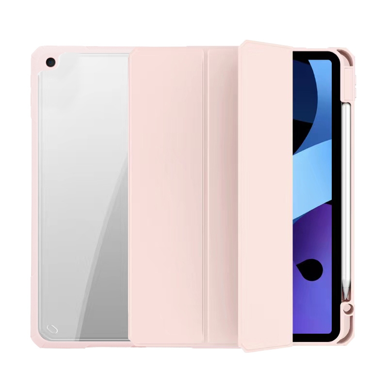 Mutural Pinyue Series Smart Leather Tablet Case For iPad 9.7 2018 / 2017(Pink) - Shopkiz.com