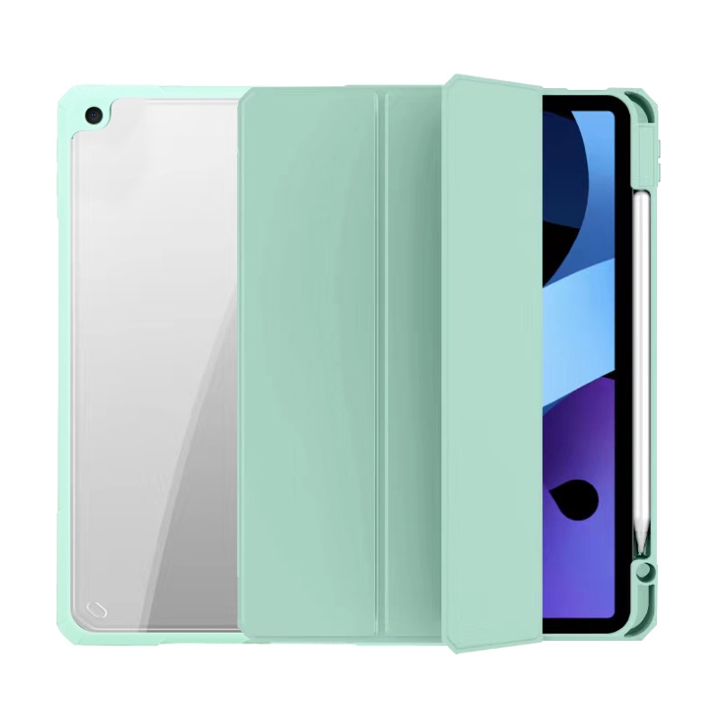 Mutural Pinyue Series Smart Leather Tablet Case For iPad 9.7 2018 / 2017(Mint Green) - Shopkiz.com