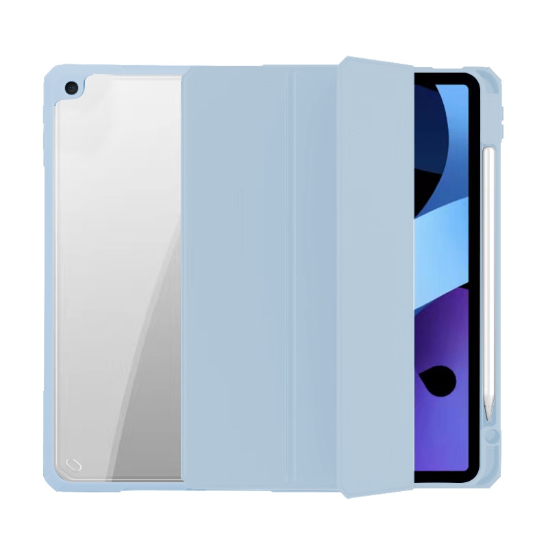 Mutural Pinyue Series Smart Leather Tablet Case For iPad 9.7 2018 / 2017(Sky Blue) - Shopkiz.com