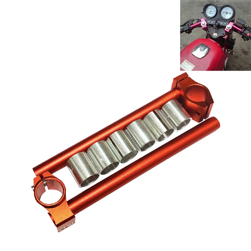 Motorcycle Modification Accessories CNC Handle Bar Grips Set(Orange) - Shopkiz.com