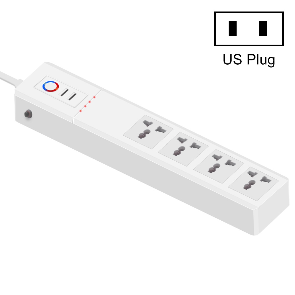 ZigBee 16A SM-SO306-M 4 Holes + 2 USB Multi-purpose Smart Power Strip(US Plug) - Shopkiz.com