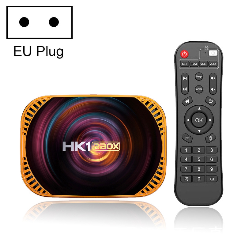 HK1RBOX X4 4K TV Box, Android 11 Amlogic S905X4 CPU with RC 4GB+64GB(EU Plug) - Shopkiz.com