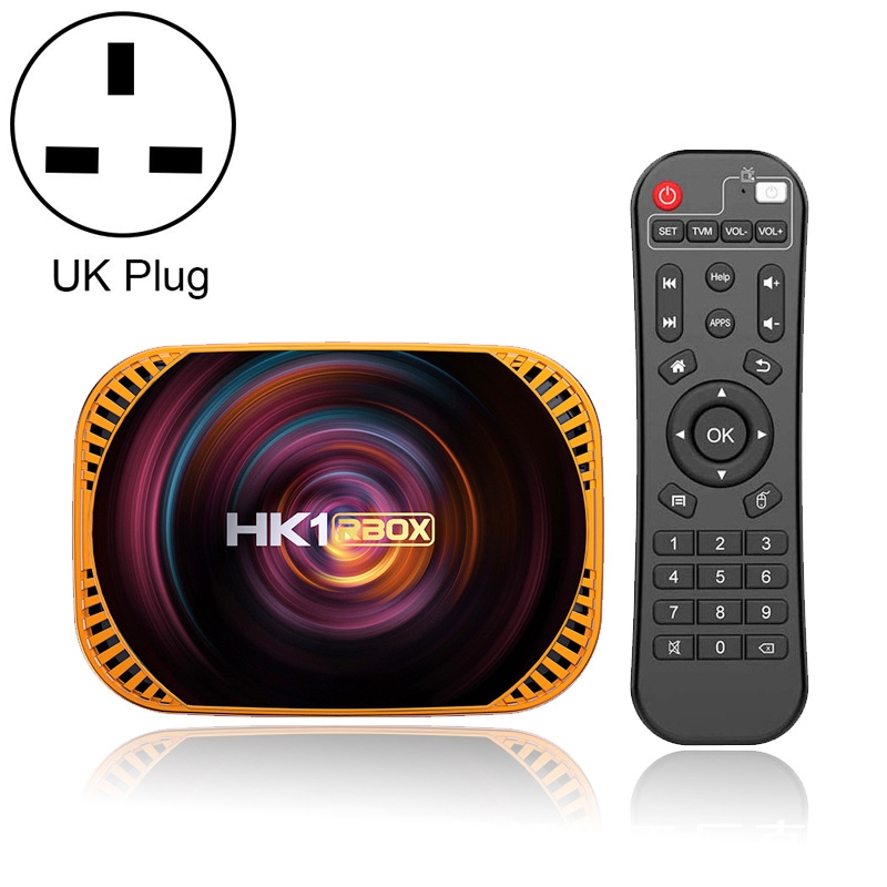 HK1RBOX X4 4K TV Box, Android 11 Amlogic S905X4 CPU with RC 4GB+64GB(UK Plug) - Shopkiz.com