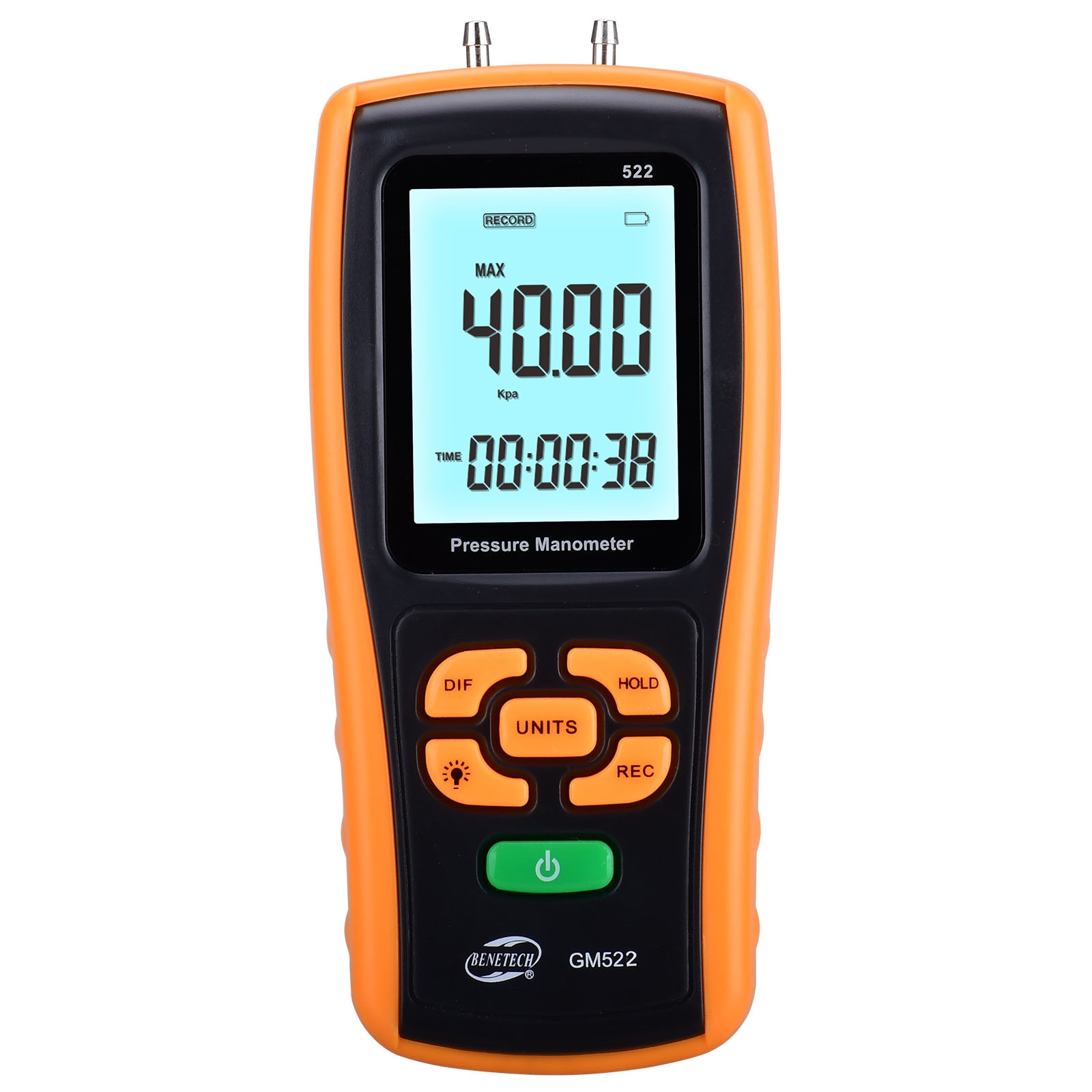 BENETECH GM522 Portable Pressure Gauge, Battery Not Included - Shopkiz.com