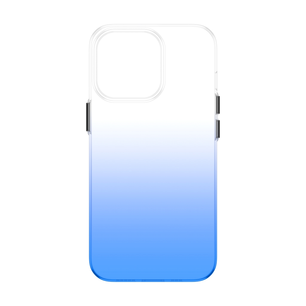 For iPhone 12 Pro Max PC Symphony Gradient Phone Case(Blue) - Shopkiz.com