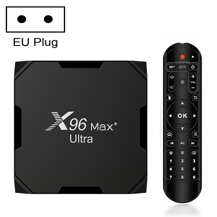 X96 Max+ Ultra 4GB+32GB Amlogic S905X4 8K Smart TV BOX Android 11.0 Media Player, Plug Type:EU Plug - Shopkiz.com